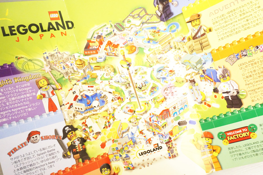 レゴランドジャパンの園内マップ