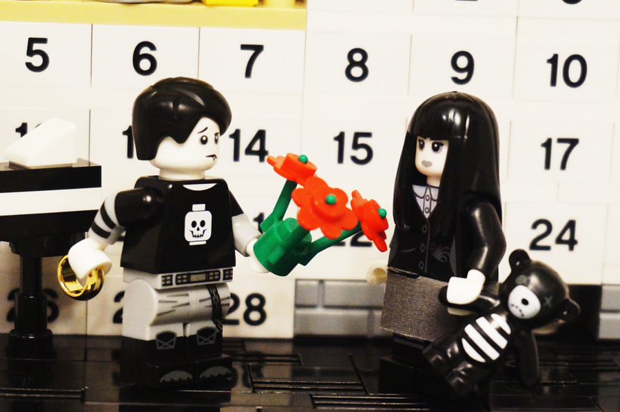 レゴの2月のバレンタインカレンダー